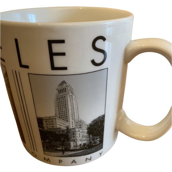 Starbucks 2005 LOS ANGELES City Scenes Barista 14oz coffee tea mug cup - Picture 7 of 9